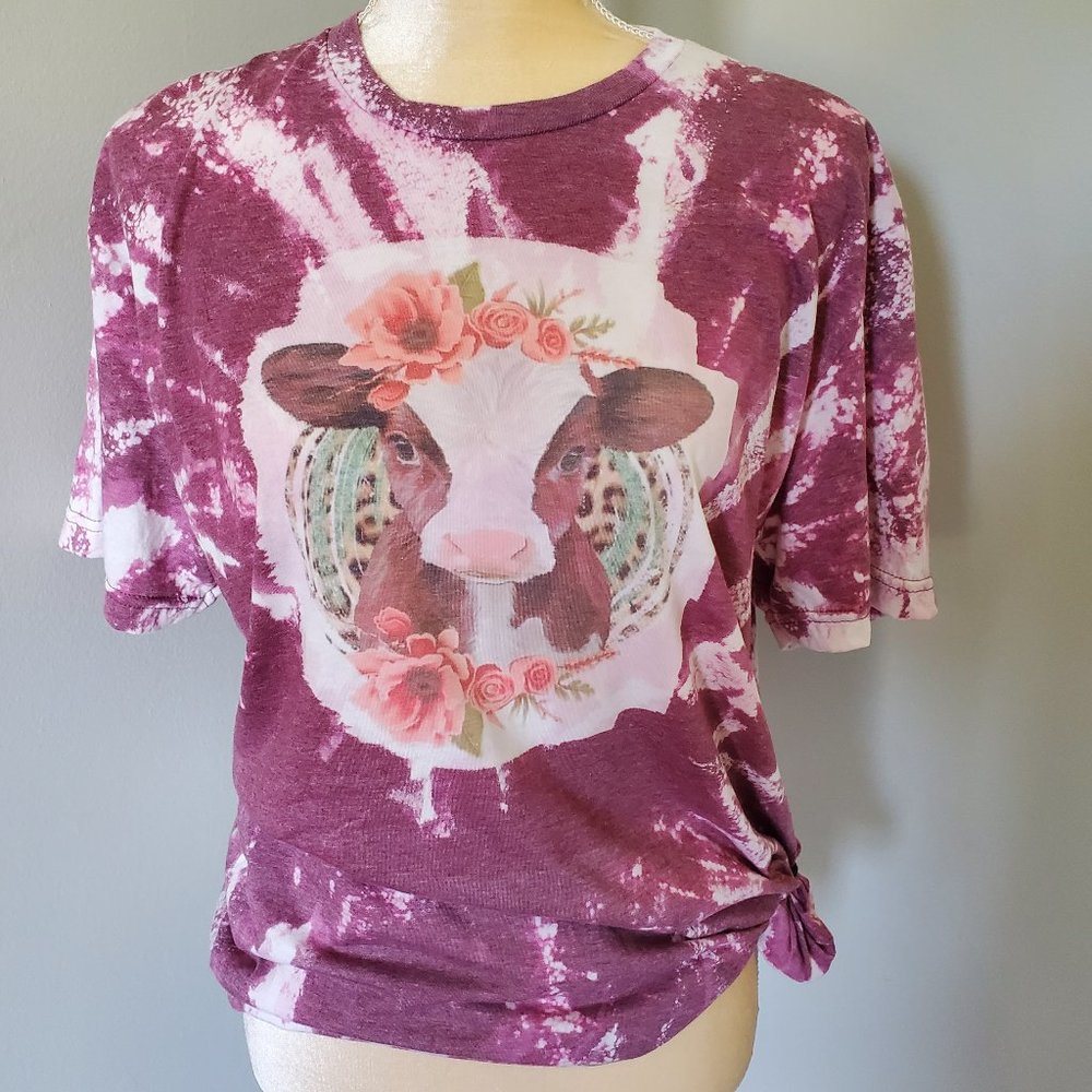 Baby Cow and Flowers size L